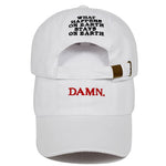 Summer DAMN Hats Embroidered Earth Dad Hat Hip Hop Cap