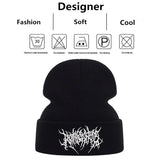 Unisex Stripe Embroidery Beanies