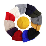 Winter Warm Beanies Female Wool Knitted Skull Cap