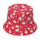 NEWBLOM Cute Flower Print Bucket Hat Fisherman Summer Animal Sun Cap