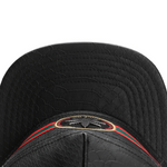 Embroidered Baseball Cpa Black Leather Hip-Hop Snapback Hat