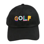 NEWBLOM Colorful Letters Golf Embroidered Adjustable Baseball Cap