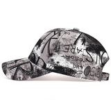 NEWBLOM Hip-hop Sunshade Baseball Cap Letter Graffiti Caps Sun Hat