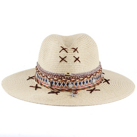 NEWBLOM Handmade creative decoration straw hat