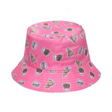 Cute Strawberry Watermelon Cherry Fruit Printed Hat