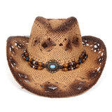 Western Outback Cowboy Hat Men's Women's Style Straw Felt Canvas