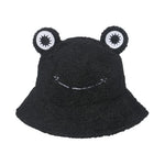 Cute Plush Frog Fisherman Hat Bucket Hat for Women