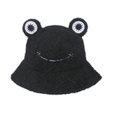 Cute Plush Frog Fisherman Hat Bucket Hat for Women