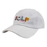 NEWBLOM Colorful Letters Golf Embroidered Adjustable Baseball Cap