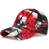 NEWBLOM Hip-hop Sunshade Baseball Cap Letter Graffiti Caps Sun Hat