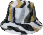 Warm Bucket Hat Plaid Fisherman Hat