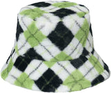 Geometric Diamond Lattice Bucket Hat for Women Men