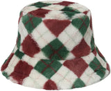 Geometric Diamond Lattice Bucket Hat for Women Men