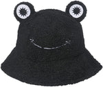 Cute Plush Frog Fisherman Hat Bucket Hat for Women