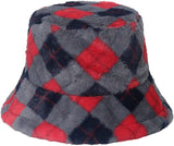 Geometric Diamond Lattice Bucket Hat for Women Men