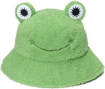 Cute Plush Frog Fisherman Hat Bucket Hat for Women