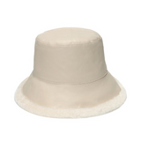 NEWBLOM Winter Leather Warm Fisherman Hat Bucket Hat