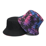 NEWBLOM Cherry Sunflower Coconut Printed Sun Hat ,beach Reversible bucket Hat