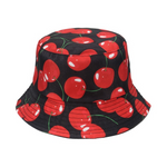 NEWBLOM Cherry Sunflower Coconut Printed Sun Hat ,beach Reversible bucket Hat