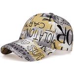 NEWBLOM Hip-hop Sunshade Baseball Cap Letter Graffiti Caps Sun Hat