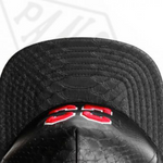 Black Leather Cotton 23 Snapback Hat Hip Hop Baseball Cap