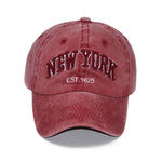 Summer Women Baseball Cap Washed Cotton Embroidery NEW YORK Sunshade Hat