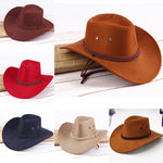 Fashion Women Sun Shield Cowboy Hat Summer Casual Artificial Leather Hat