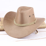 Fashion Women Sun Shield Cowboy Hat Summer Casual Artificial Leather Hat