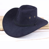 Fashion Women Sun Shield Cowboy Hat Summer Casual Artificial Leather Hat