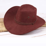 Fashion Women Sun Shield Cowboy Hat Summer Casual Artificial Leather Hat