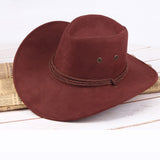 Fashion Women Sun Shield Cowboy Hat Summer Casual Artificial Leather Hat