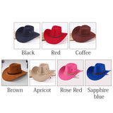 Fashion Women Sun Shield Cowboy Hat Summer Casual Artificial Leather Hat