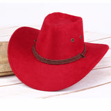 Fashion Women Sun Shield Cowboy Hat Summer Casual Artificial Leather Hat