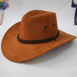 Fashion Women Sun Shield Cowboy Hat Summer Casual Artificial Leather Hat