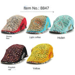 NEWBLOM Graffiti Lace Hats Women's Cotton Beret British Retro Artist Hat