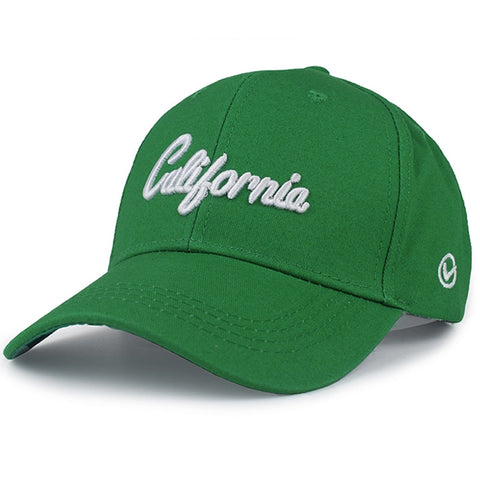 Women's Baseball Cap Green 3D Embroidery Hip-hop Hats