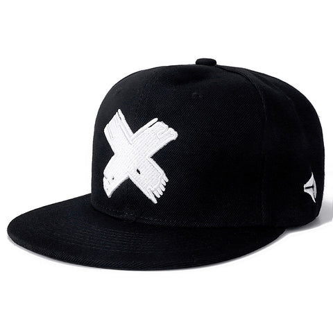 Letter X Snapback Caps Hip Hop Male Bone Baseball Cap Adult Men Women Hat Female Band Rock Baseball Flat Hats Fitted cap