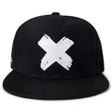 Letter X Snapback Caps Hip Hop Male Bone Baseball Cap Adult Men Women Hat Female Band Rock Baseball Flat Hats Fitted cap