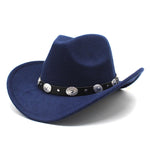 Cowgirl Fedora Hat with Leather Fedora Hat Toca Knight Hat