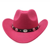 Cowgirl Fedora Hat with Leather Fedora Hat Toca Knight Hat