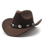 Cowgirl Fedora Hat with Leather Fedora Hat Toca Knight Hat