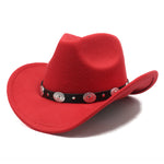 Cowgirl Fedora Hat with Leather Fedora Hat Toca Knight Hat