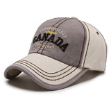 New Cotton Baseball Cap Canada Embroidered Outdoor Casual Men Women Visor Hat