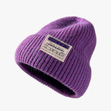 warm letter stitching men's woolen Knitted hat