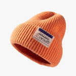 warm letter stitching men's woolen Knitted hat