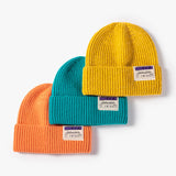 warm letter stitching men's woolen Knitted hat