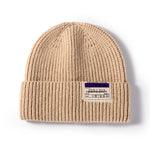 warm letter stitching men's woolen Knitted hat