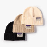 warm letter stitching men's woolen Knitted hat