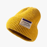 warm letter stitching men's woolen Knitted hat