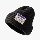 warm letter stitching men's woolen Knitted hat